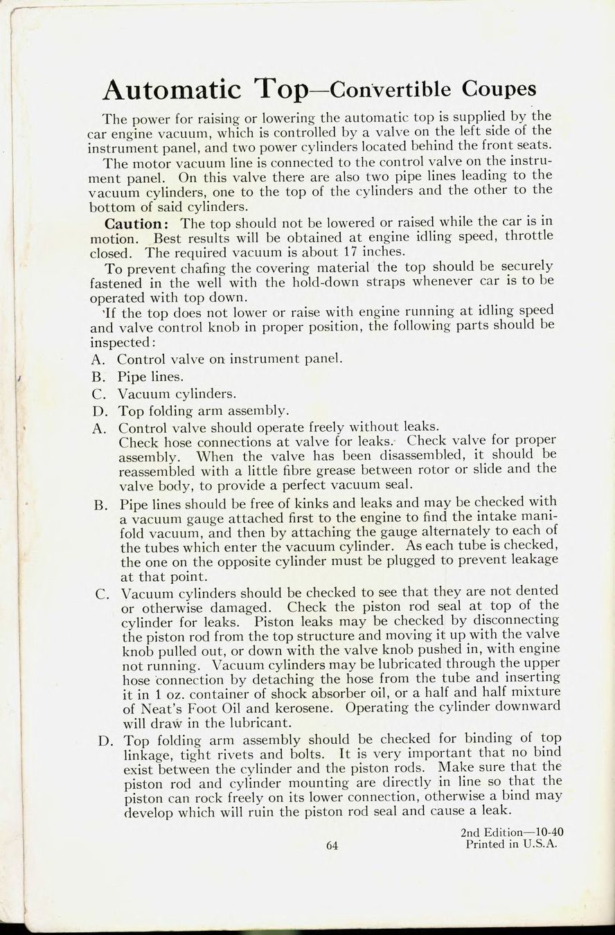 1941 Packard Owners Manual Page 63